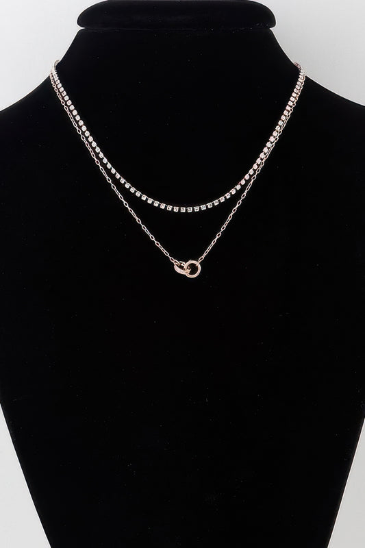 Interlinked Ring Chain Necklace - It's a Girly Place