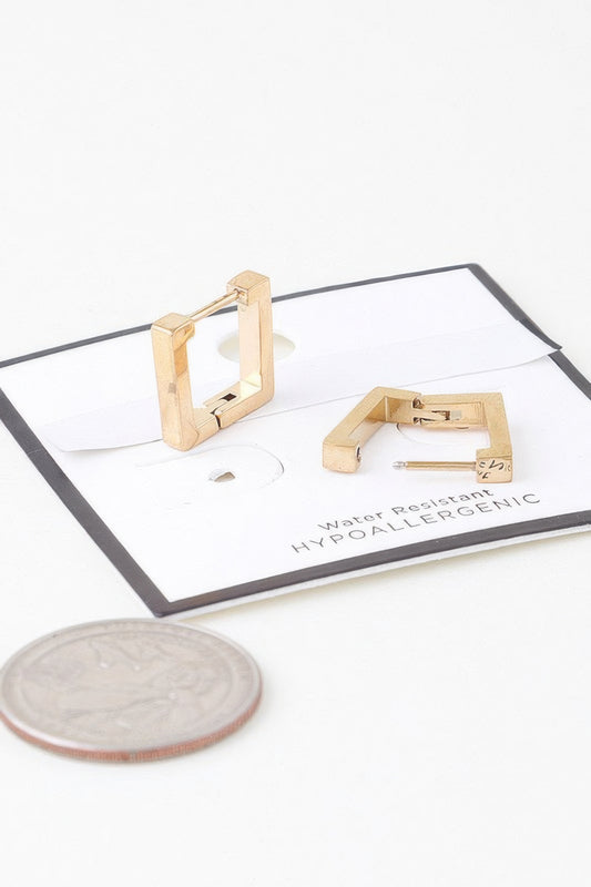 Shiny Cubic Hoop Earrings - It's a Girly Place