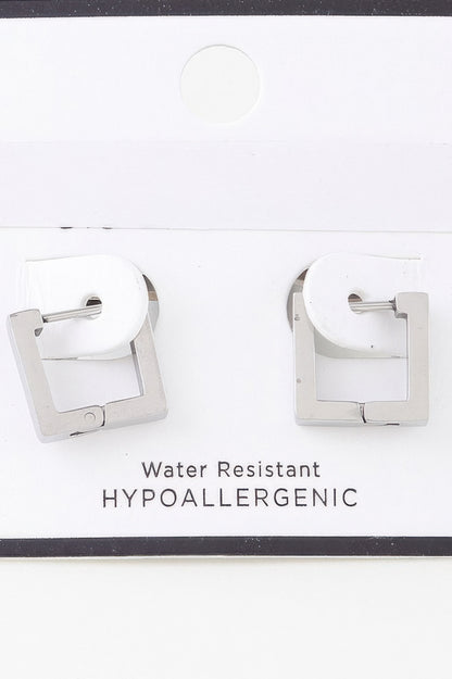 Shiny Cubic Hoop Earrings - It's a Girly Place