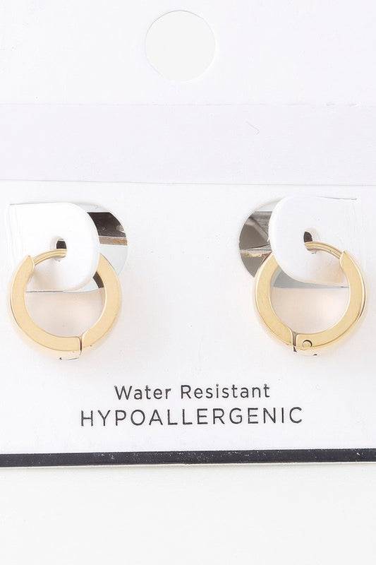 Shiny Bulky Hoop Earrings - It's a Girly Place