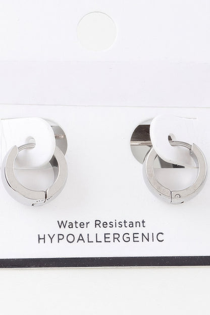 Shiny Bulky Hoop Earrings - It's a Girly Place