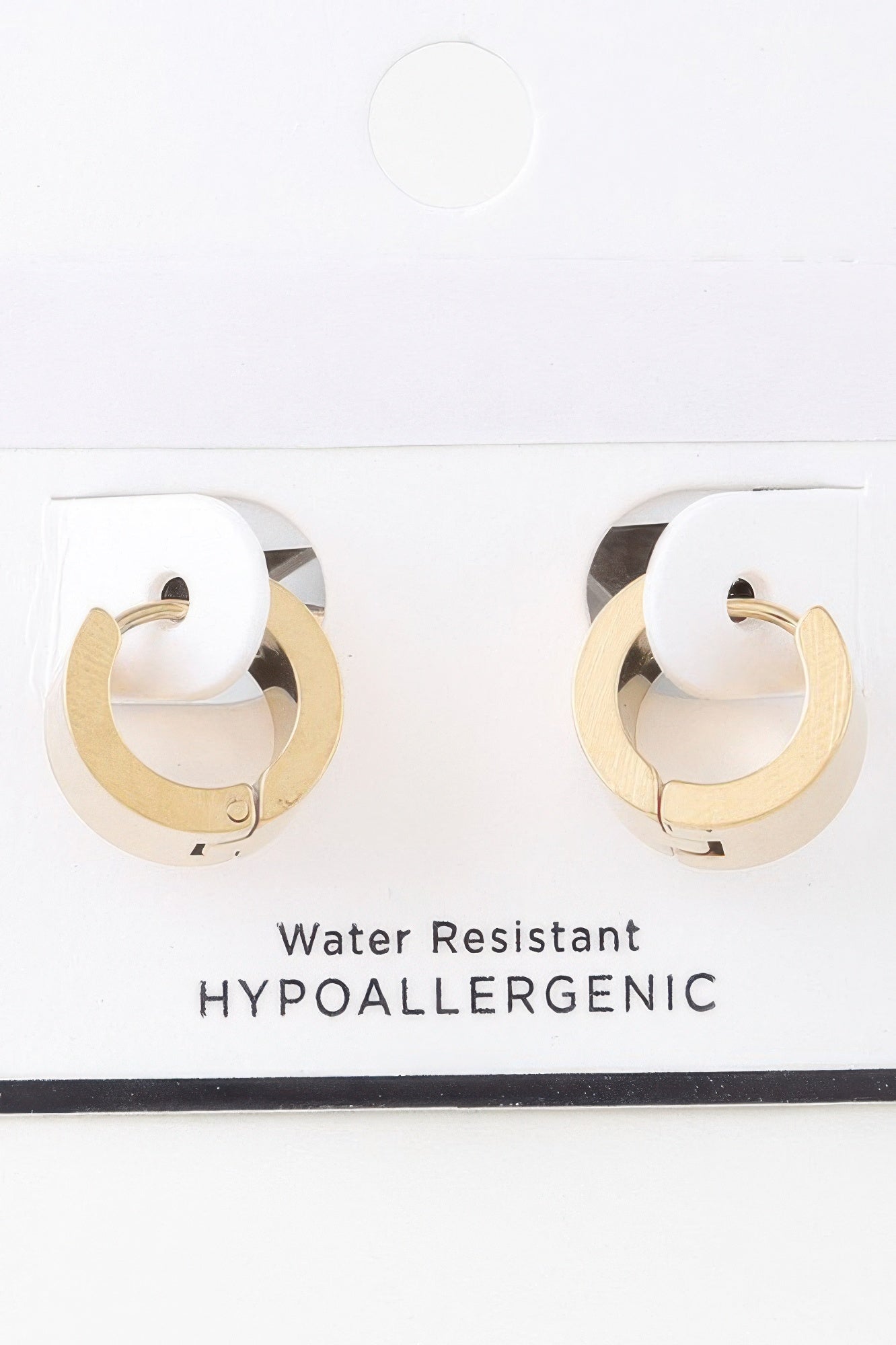 Crosshatched Wide Hoop Earrings - It's a Girly Place