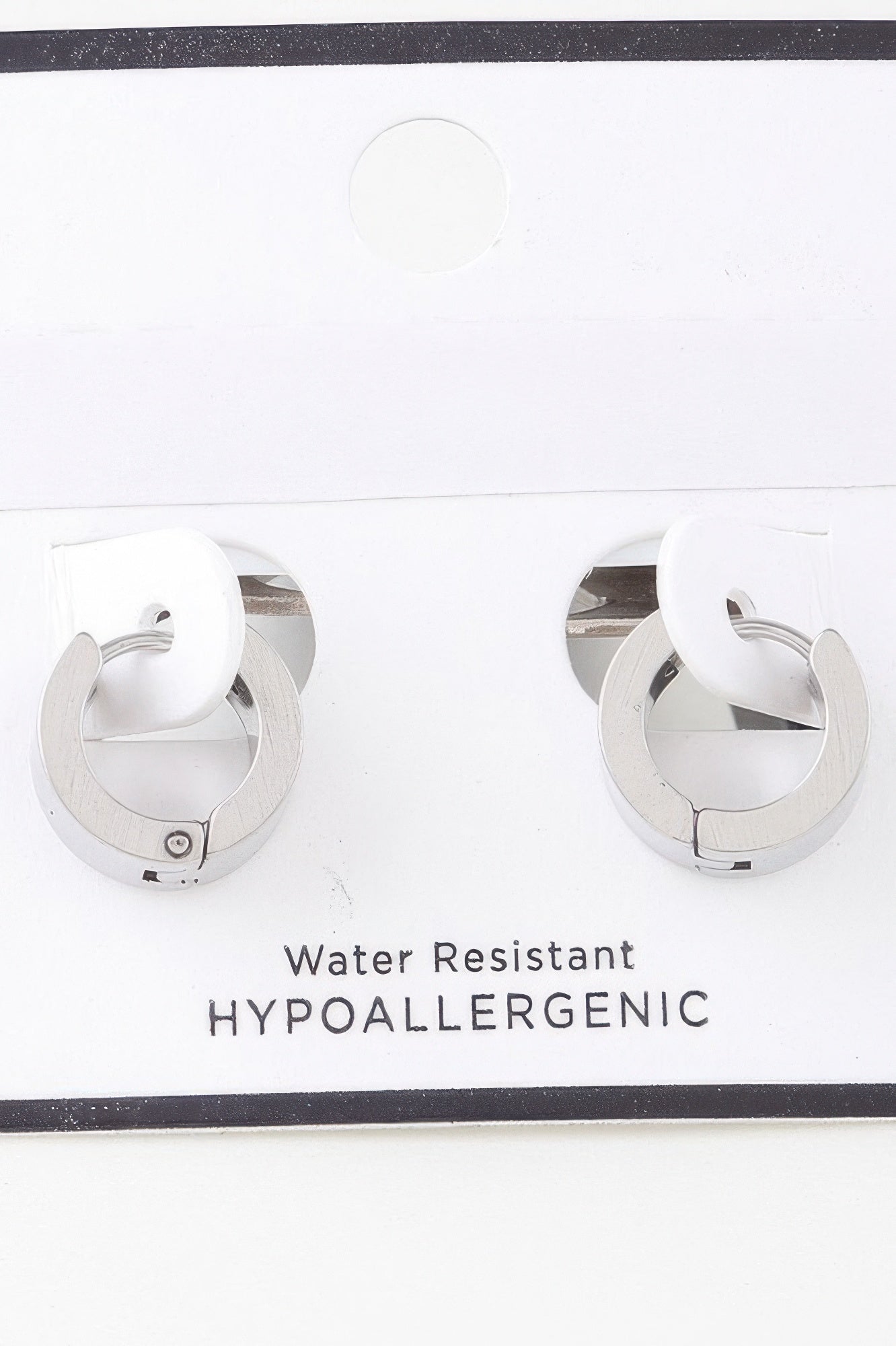 Crosshatched Wide Hoop Earrings - It's a Girly Place