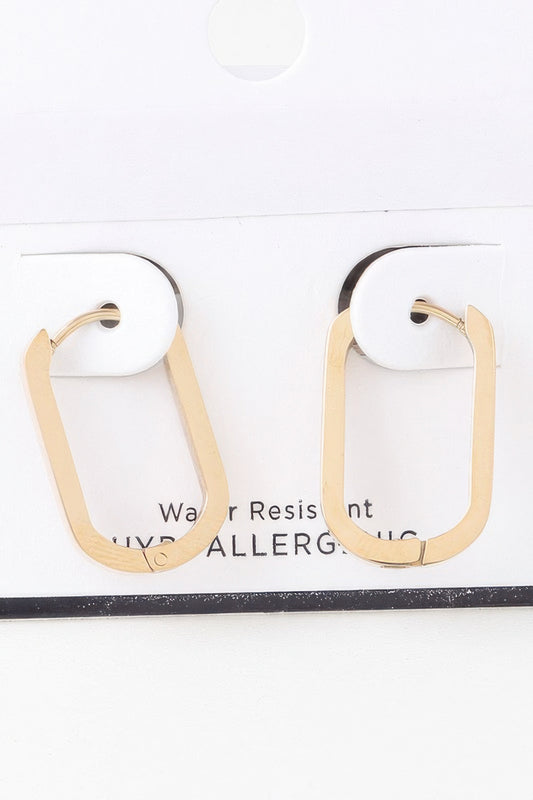 Delicate Link Chain Oval Earrings - It's a Girly Place