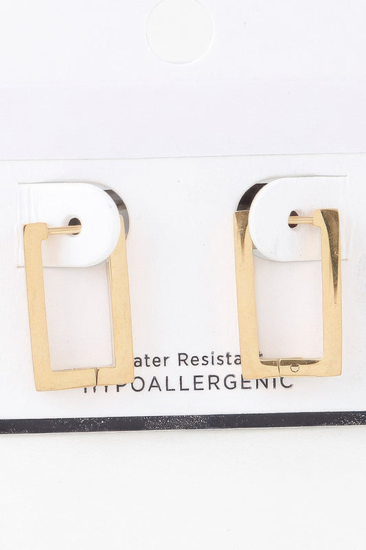 Delicate Frame Hoop Earrings - It's a Girly Place