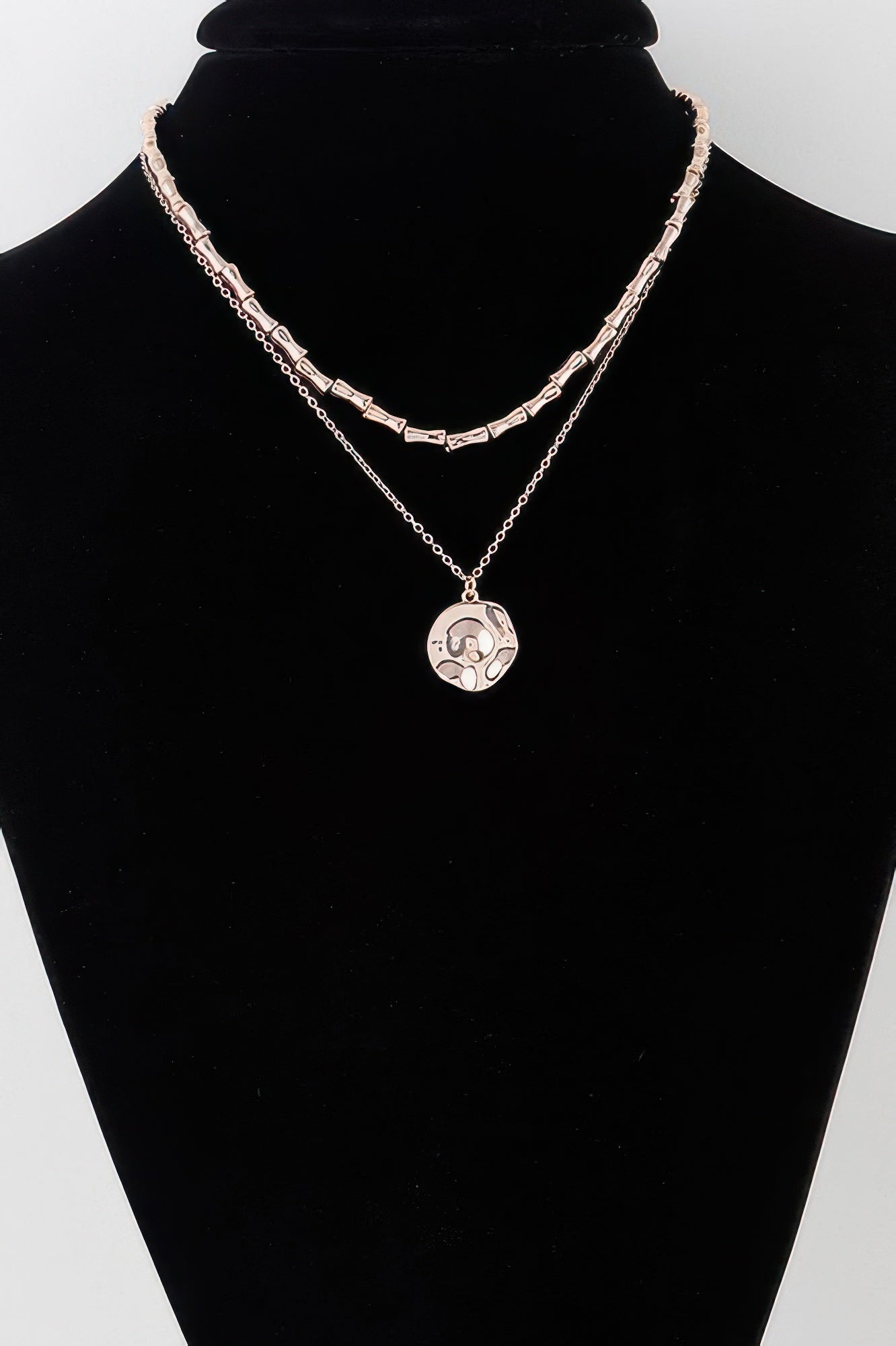 Hammered Plate Chain Necklace - It's a Girly Place