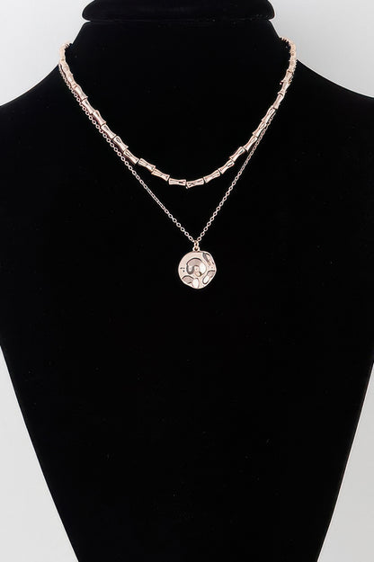Hammered Plate Chain Necklace - It's a Girly Place