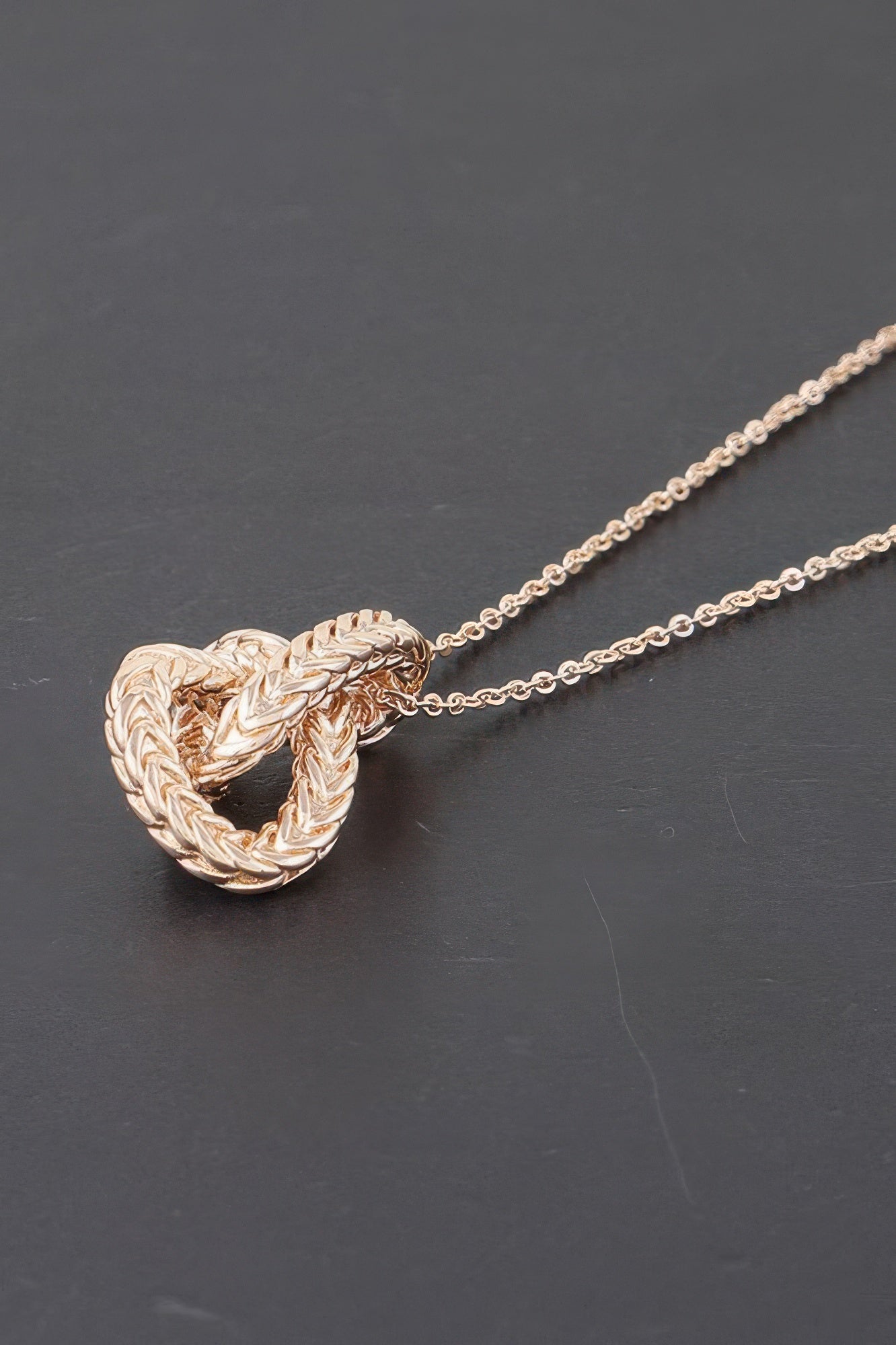 Braided Interweave Pendant Necklace - It's a Girly Place