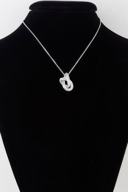 Braided Interweave Pendant Necklace - It's a Girly Place