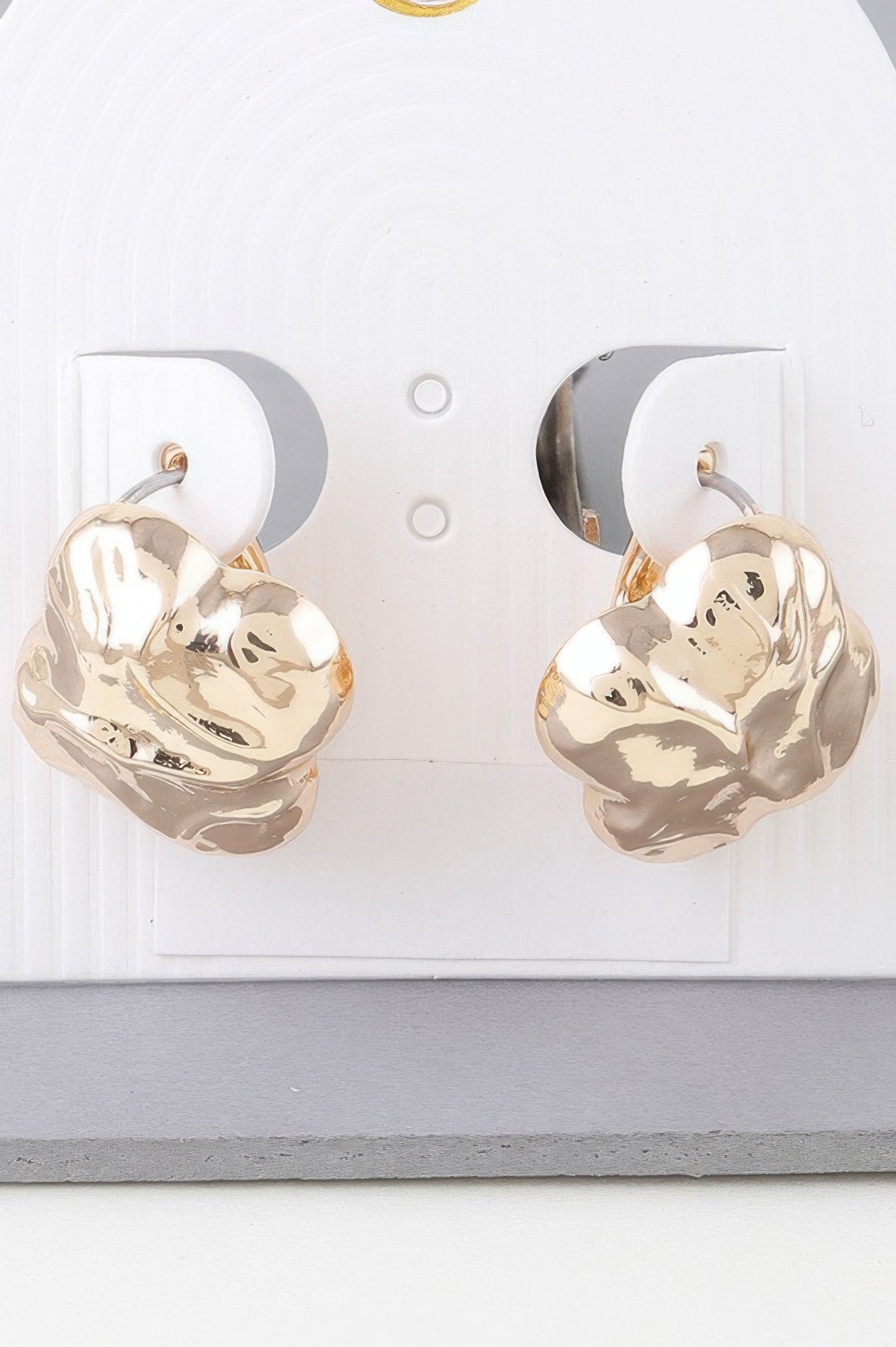 Hammered Clover Stud Earrings - It's a Girly Place