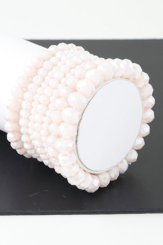 Multi Crystal Beaded Bracelet - It's a Girly Place