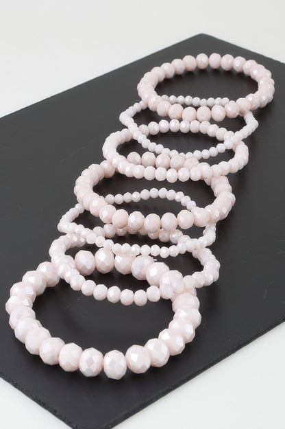 Multi Crystal Beaded Bracelet - It's a Girly Place