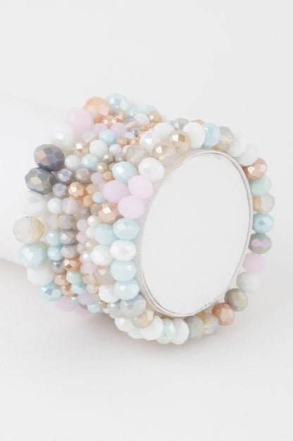 Multi Crystal Beaded Bracelet - It's a Girly Place