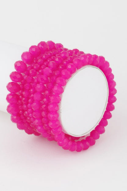 Multi Crystal Beaded Bracelet - It's a Girly Place