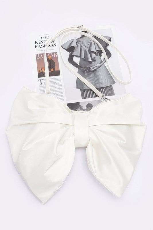 Satin Bow Style Crossbody Bag - It's a Girly Place