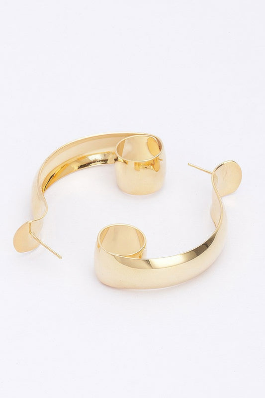 Metal Hoop Earrings - It's a Girly Place