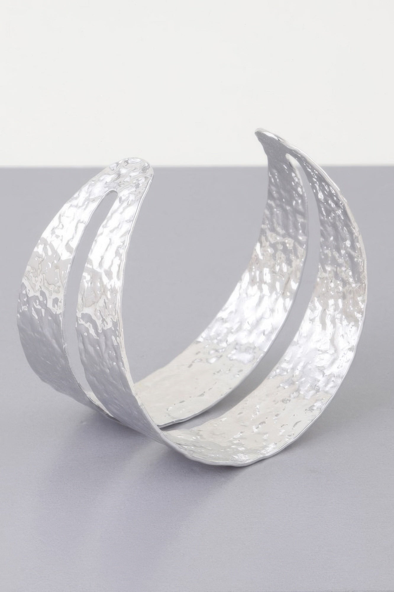 Hammered Double Wrap Cuff Bracelet - It's a Girly Place