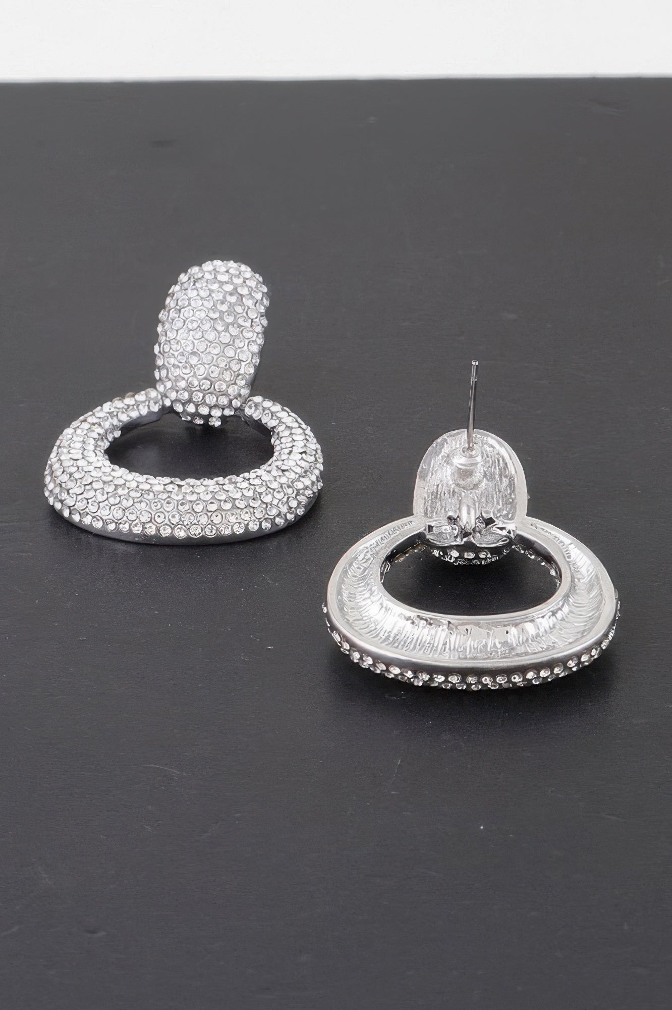 Bejeweled Hoop Drop Earrings - It's a Girly Place