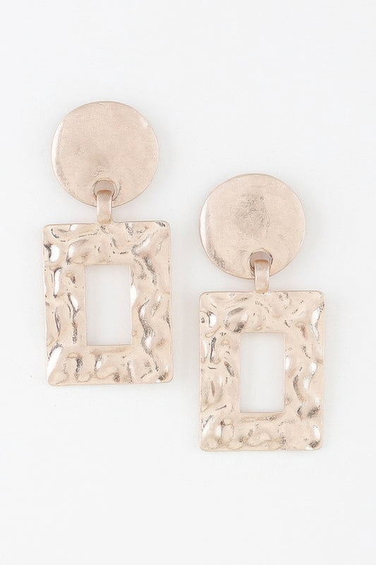 Ripple Box Frame Earrings - It's a Girly Place