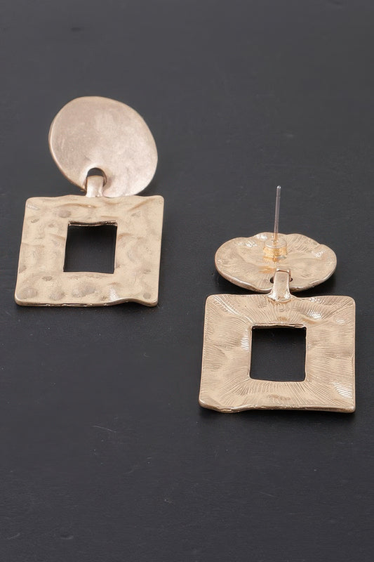 Ripple Box Frame Earrings - It's a Girly Place
