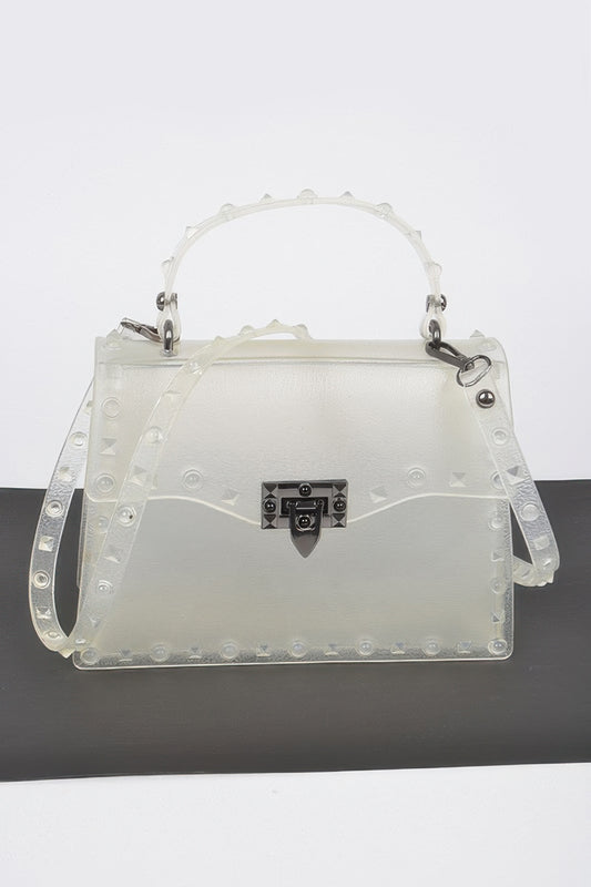 Monotone Studded Clutch - It's a Girly Place
