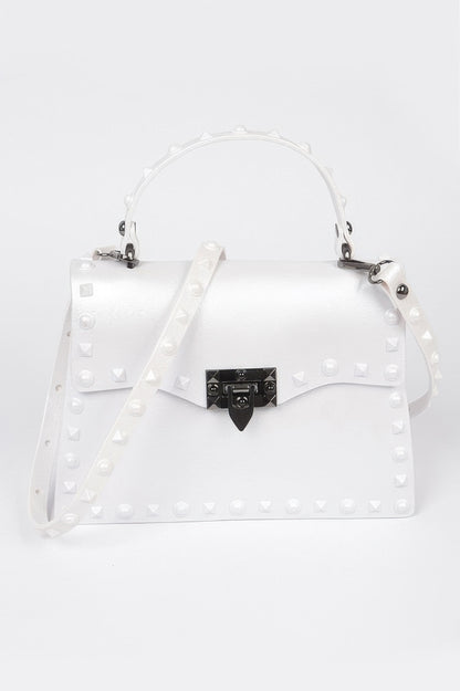 Monotone Studded Clutch - It's a Girly Place
