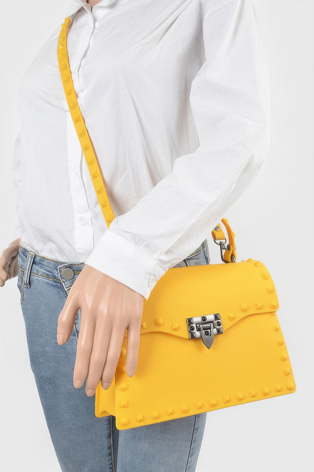 Monotone Studded Clutch - It's a Girly Place