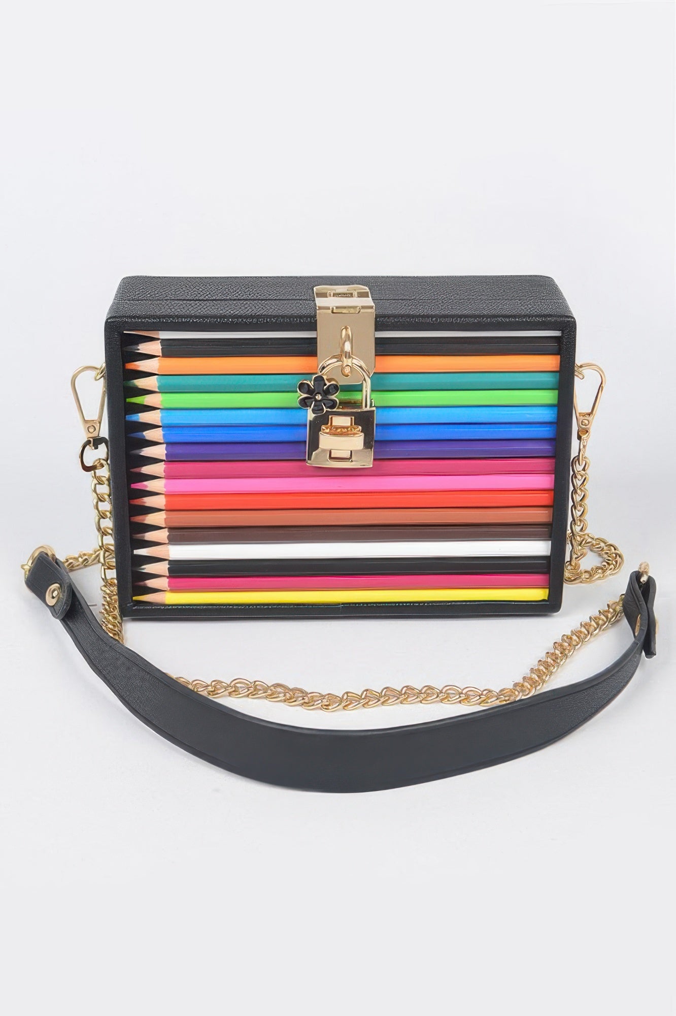 Pencil Case With Key And Lock Clutch - It's a Girly Place