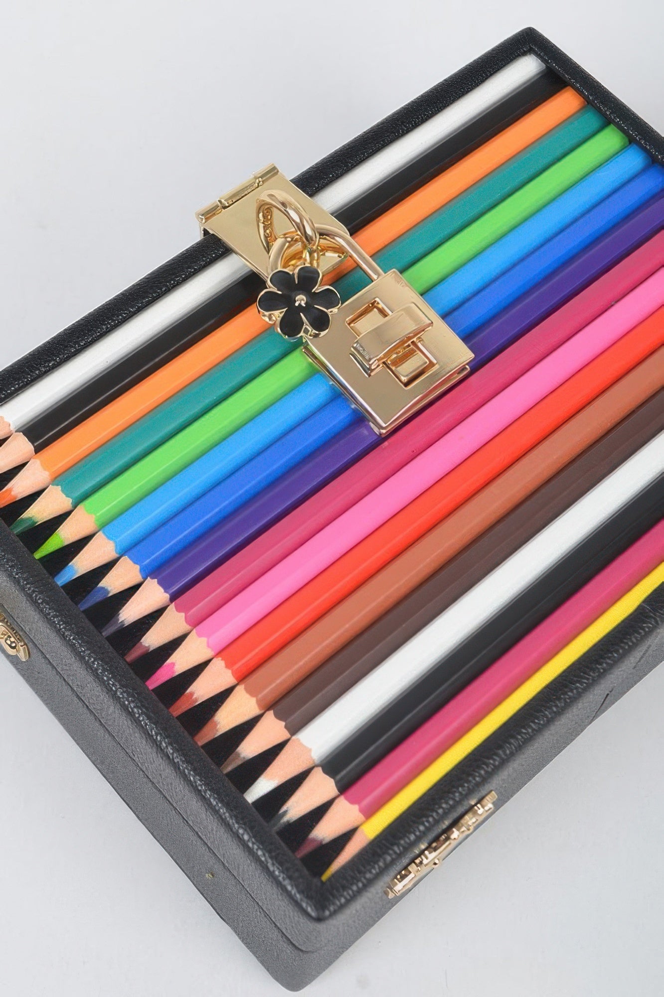 Pencil Case With Key And Lock Clutch - It's a Girly Place