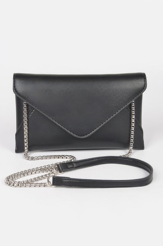 Faux Leather Small Envelope Clutch - It's a Girly Place