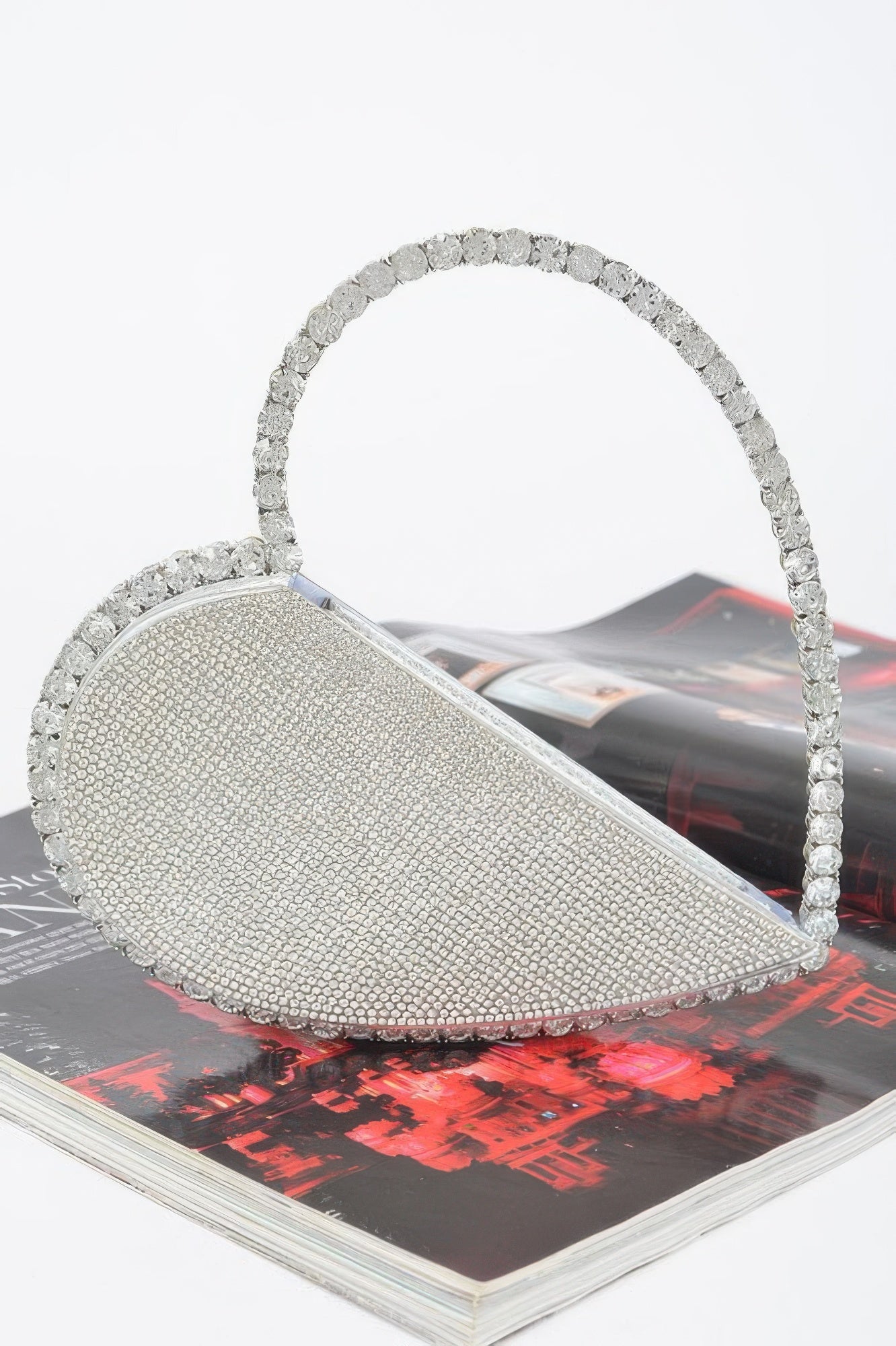 Heart Shape Rhinestone Bag - It's a Girly Place