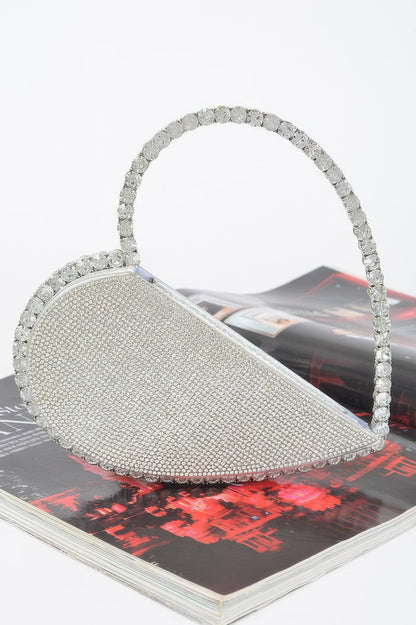 Heart Shape Rhinestone Bag - It's a Girly Place