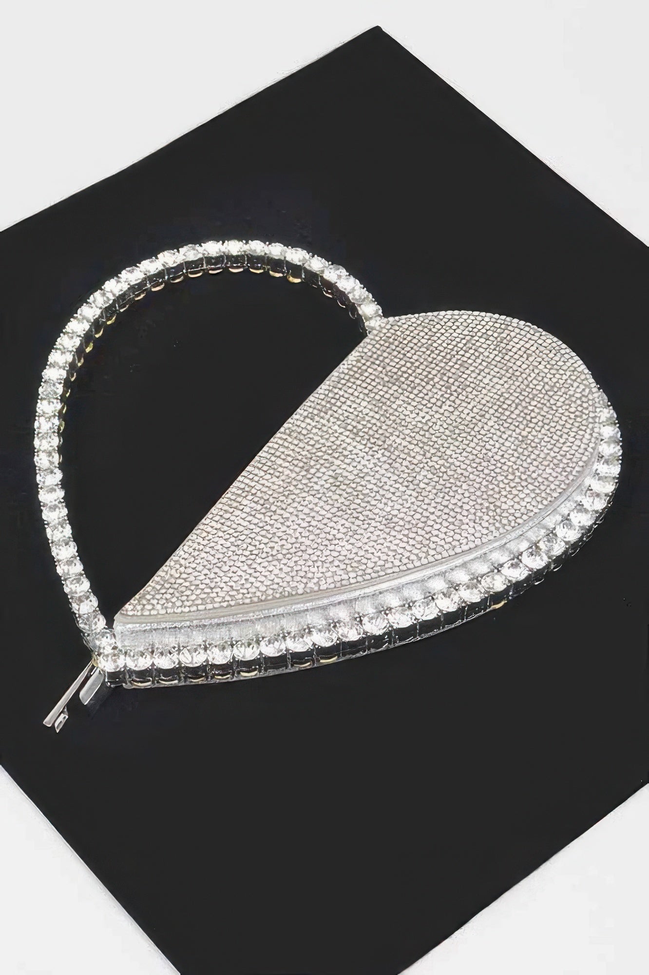 Heart Shape Rhinestone Bag - It's a Girly Place