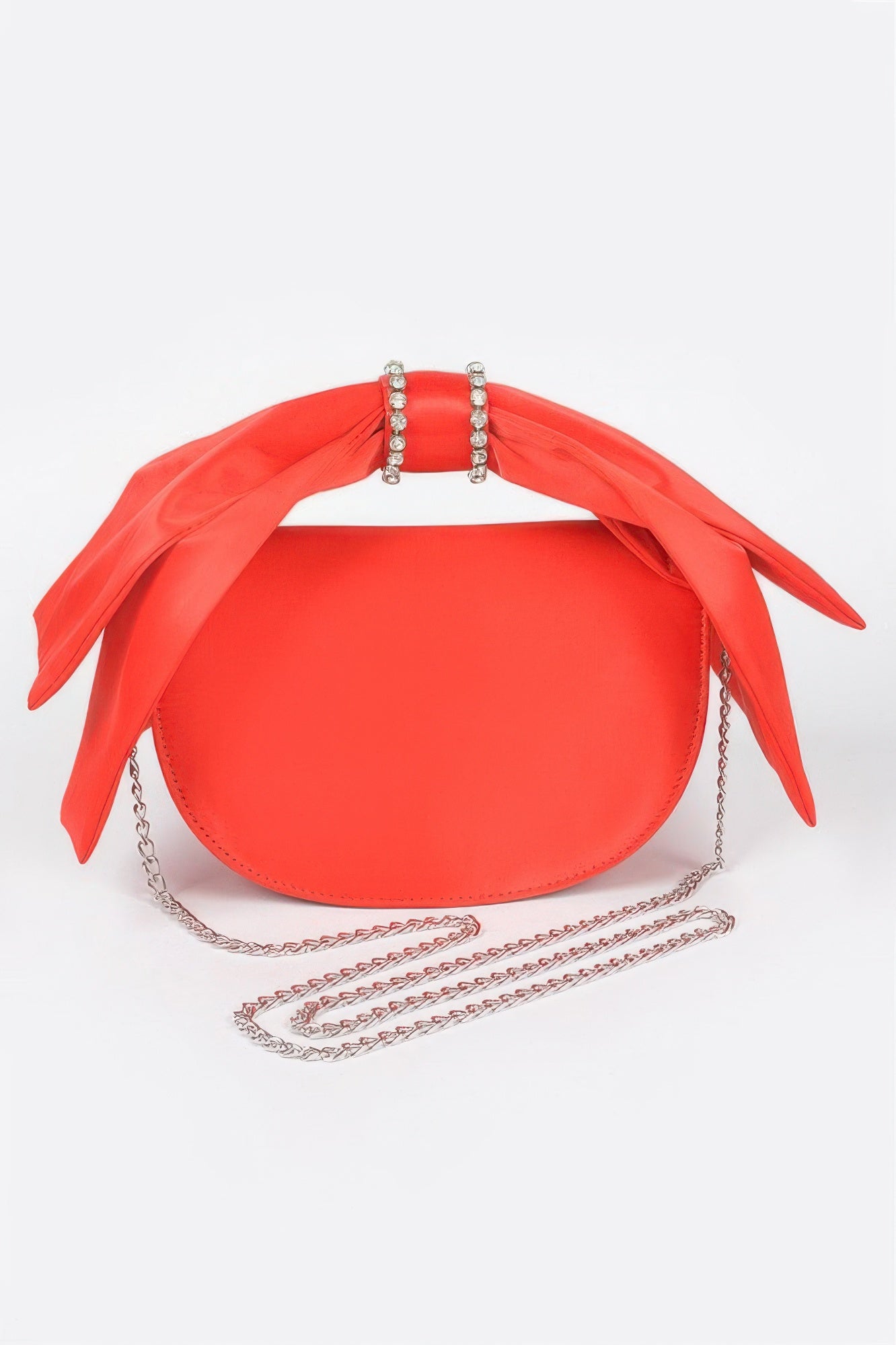 Oversized Bow Handle Satin Crossbody Bag - It's a Girly Place
