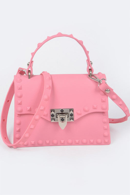 Monotone Studded Clutch - It's a Girly Place