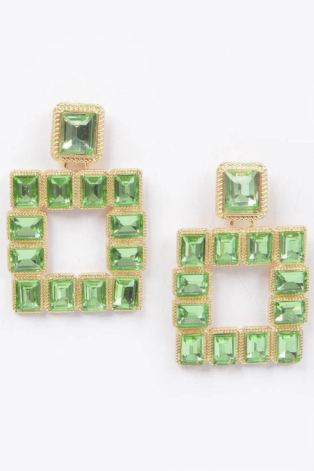 Rhinestone Square Earring - It's a Girly Place