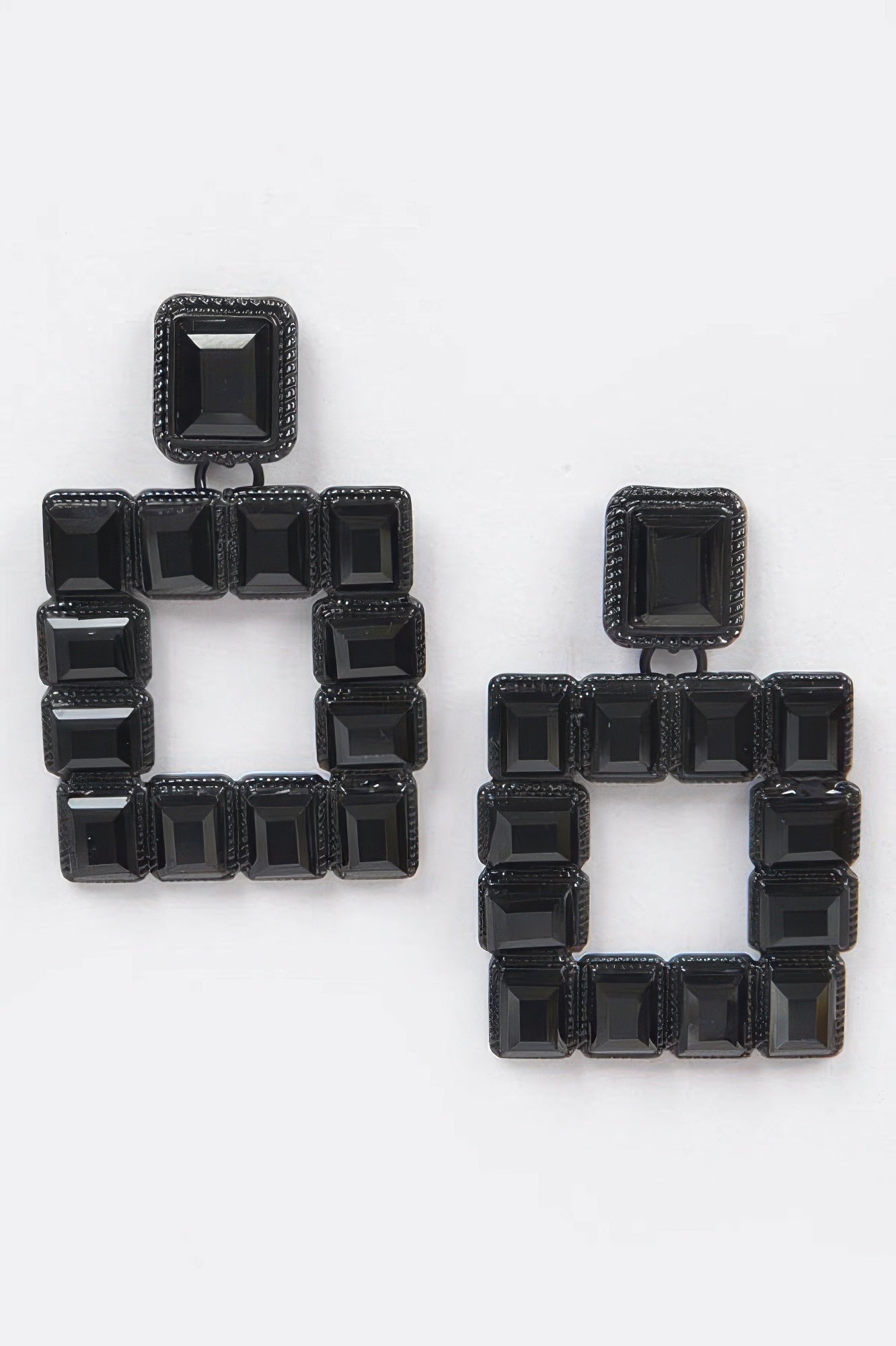 Rhinestone Square Earring - It's a Girly Place