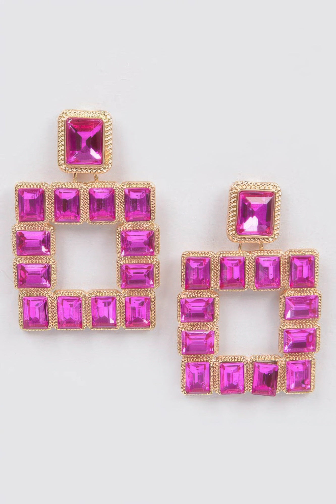 Rhinestone Square Earring - It's a Girly Place