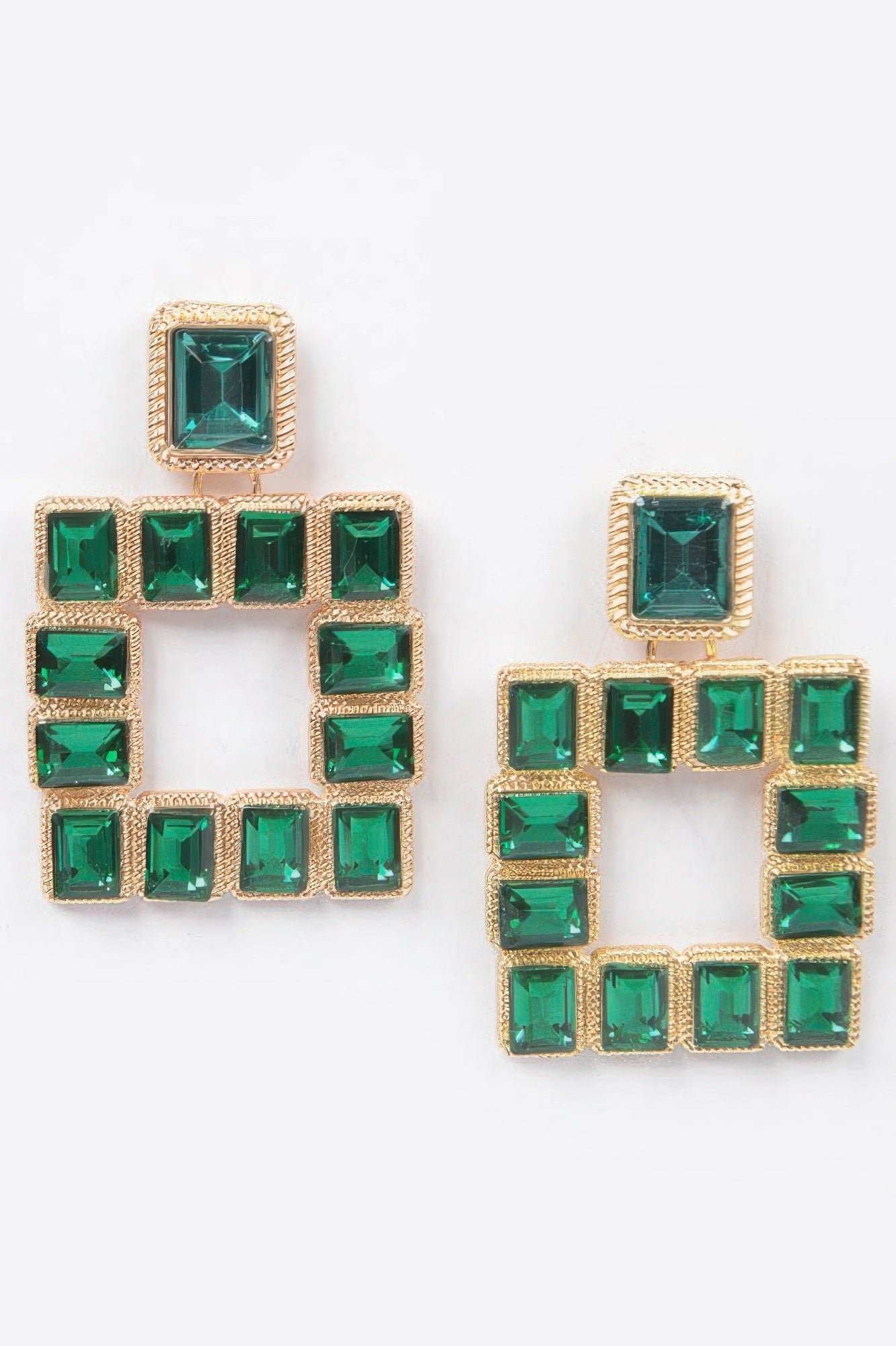 Rhinestone Square Earring - It's a Girly Place