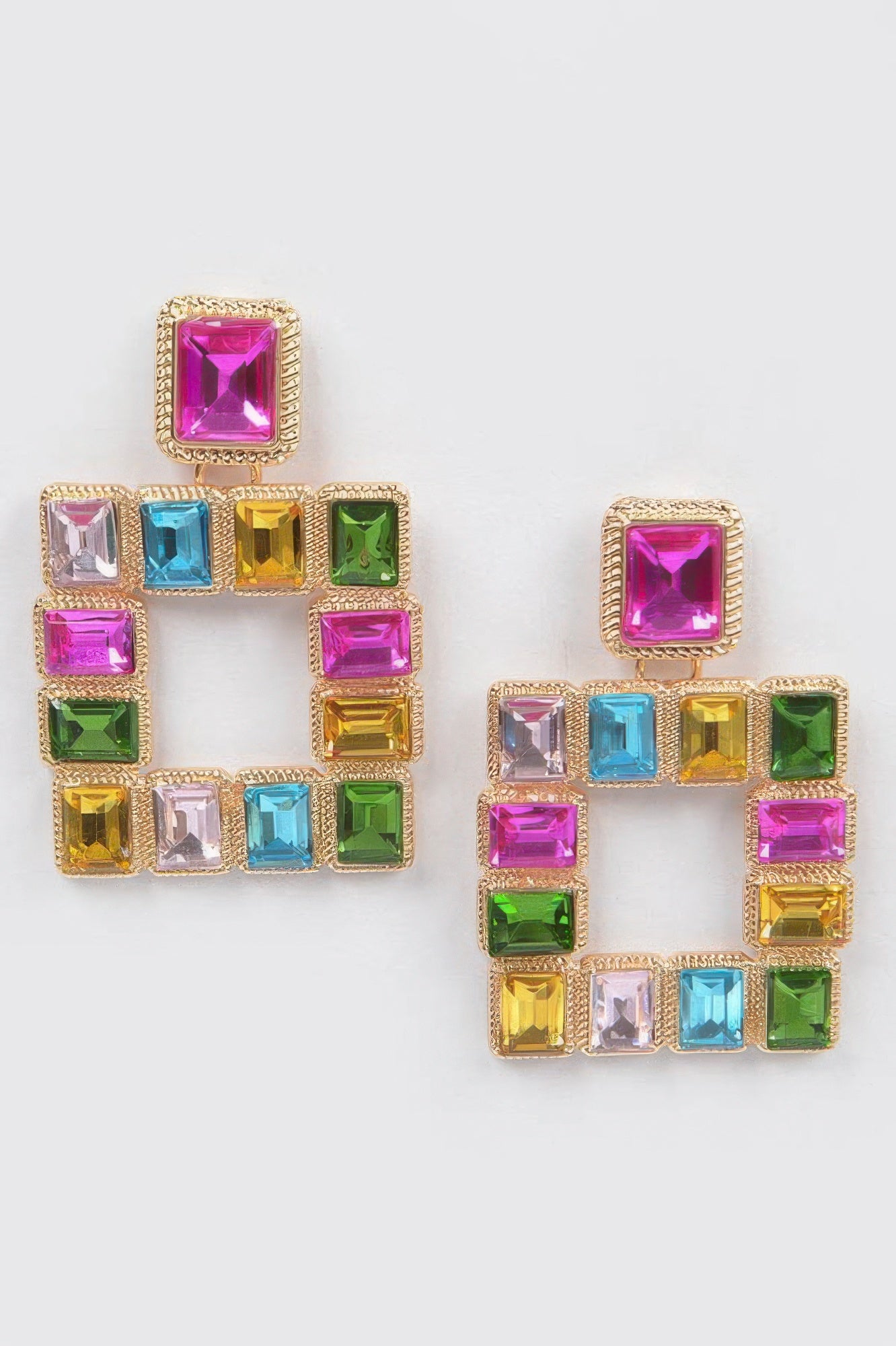 Rhinestone Square Earring - It's a Girly Place