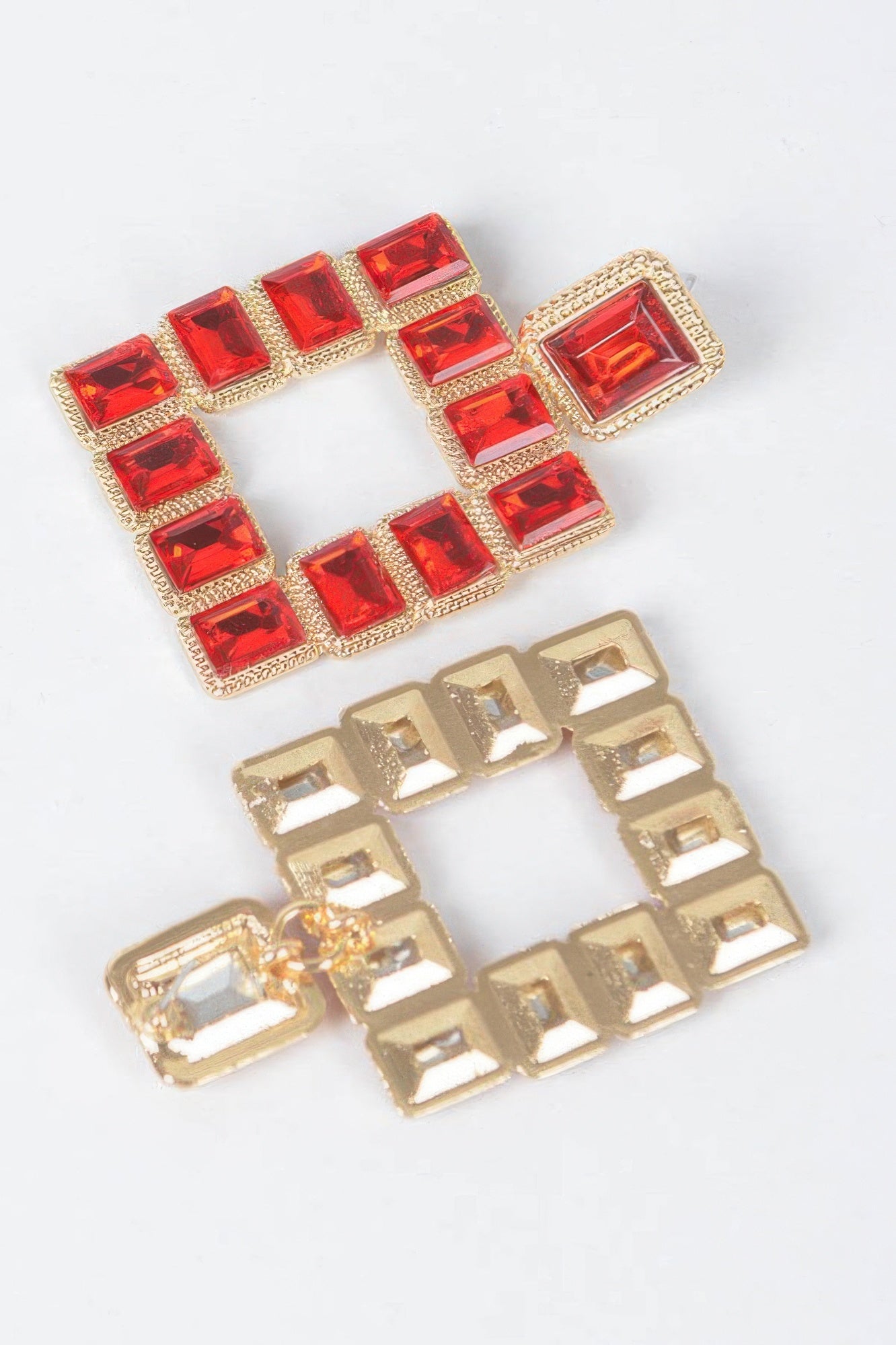 Rhinestone Square Earring - It's a Girly Place