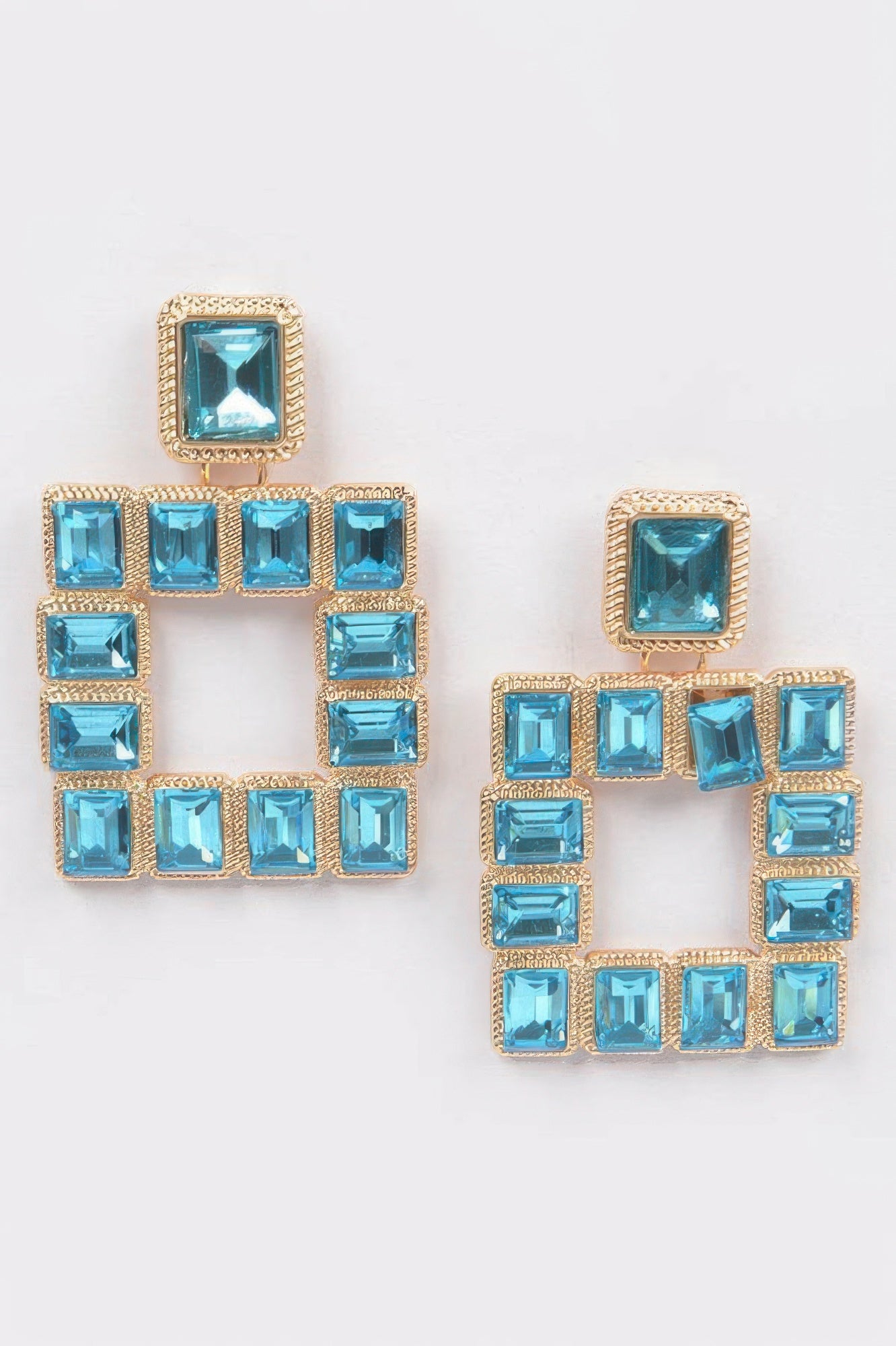 Rhinestone Square Earring - It's a Girly Place