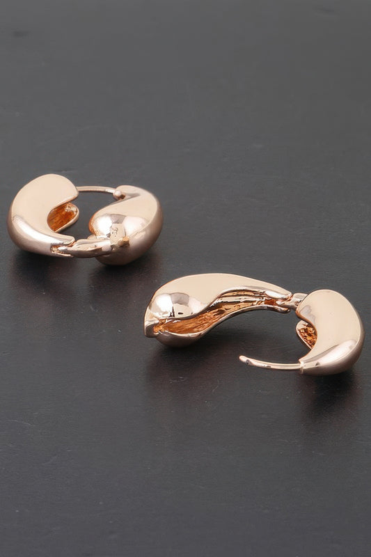 Shiny Yin N Yang Hoop Earrings - It's a Girly Place