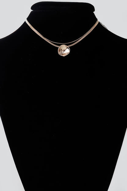 Reflection Plate Snake Chain Necklace - It's a Girly Place