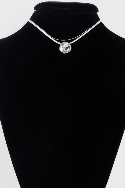 Reflection Plate Snake Chain Necklace - It's a Girly Place