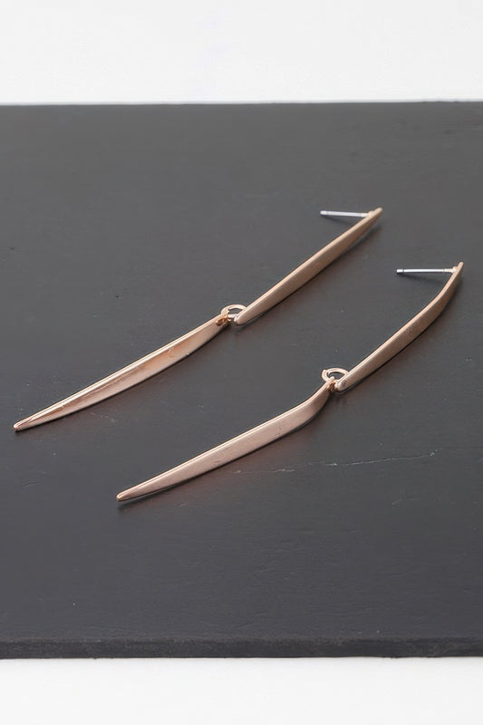 Modern Twin Blade Drop Earrings - It's a Girly Place