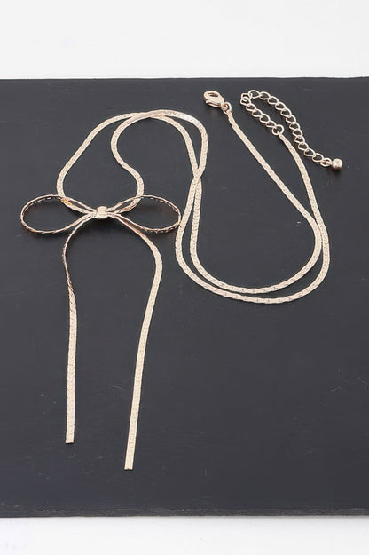 Bow Necklace - It's a Girly Place