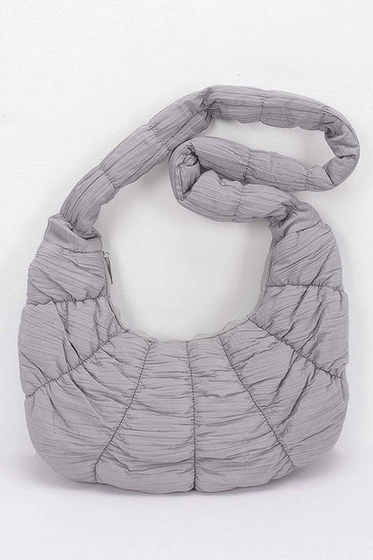 Quilted Nylon Padded Crossbody Bag