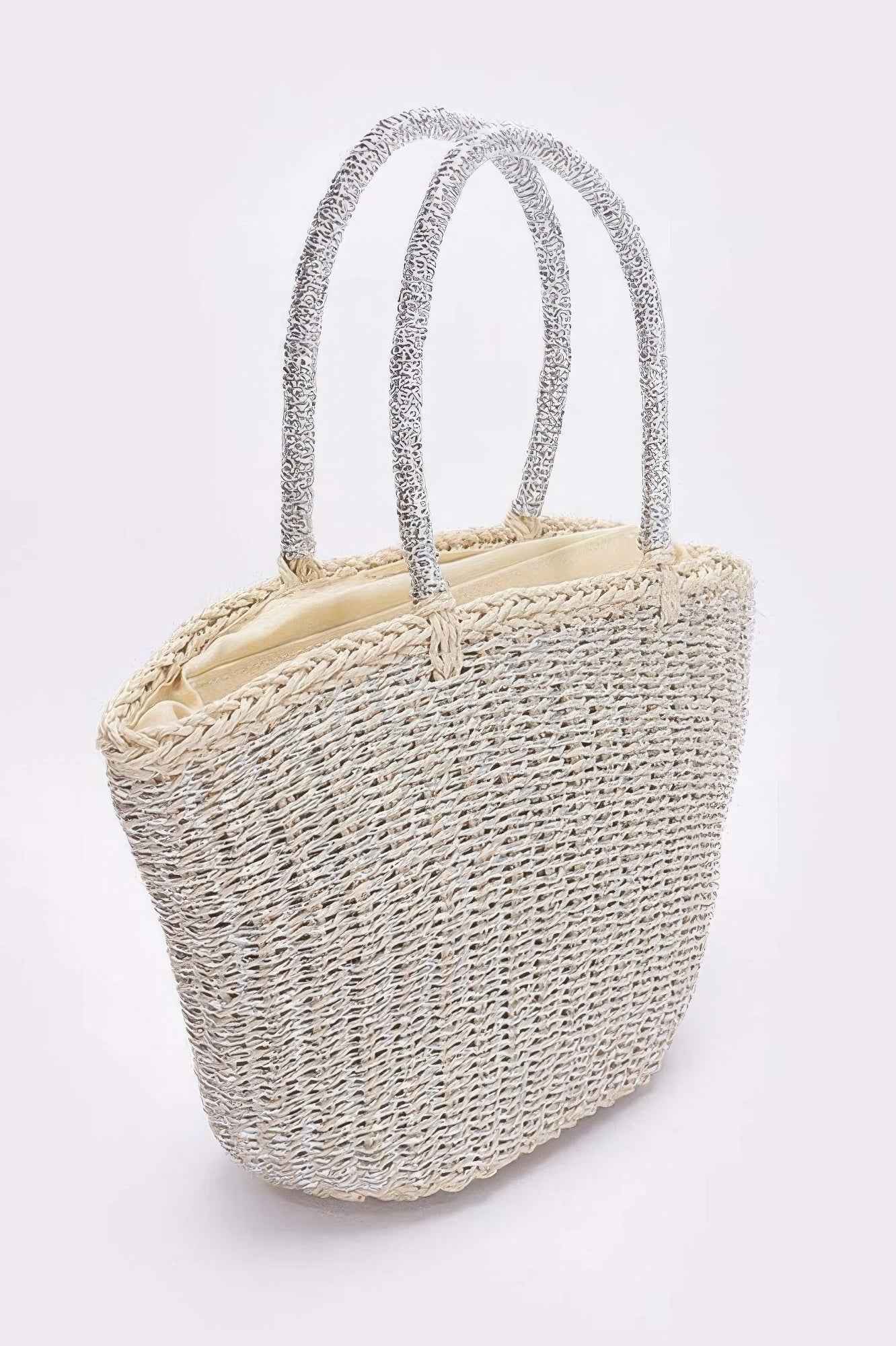 Faux Straw Sunshine Tote