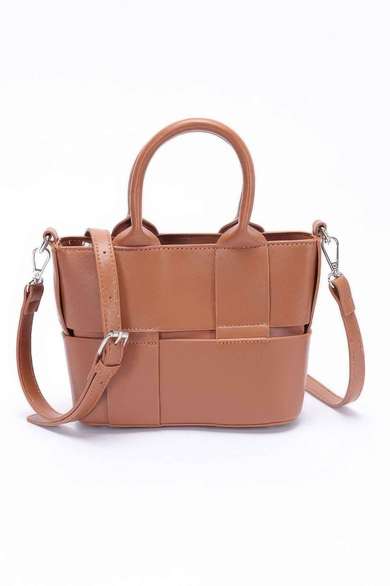 Faux Leather Tote Bag